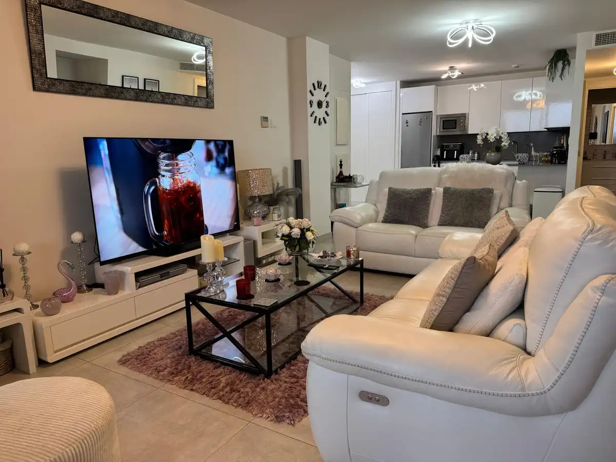 Wohnzimmer von Erdgeschoss zum Verkauf in Mijas mit Klimaanlage, Terrasse und Abstellraum