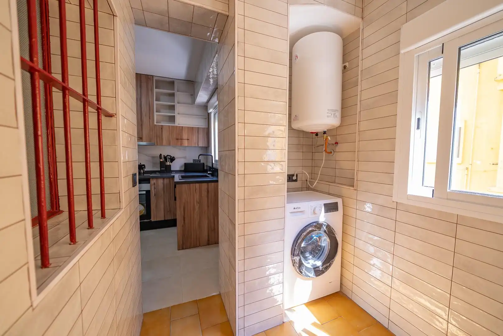 Küche von Wohnung zur untervermieten in Sevilla mit Klimaanlage, Terrasse und Möbliert