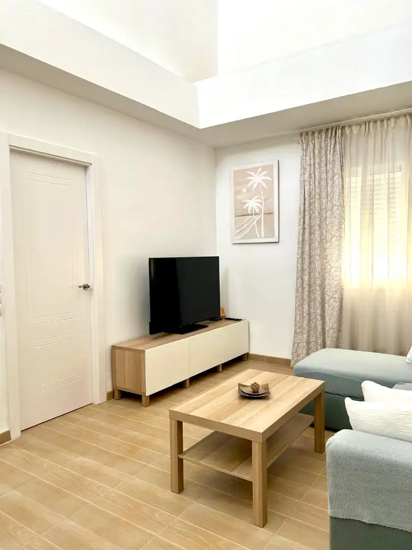 Sala de estar de Ático de alquiler en Balanegra con Aire acondicionado, Calefacción y Jardín privado