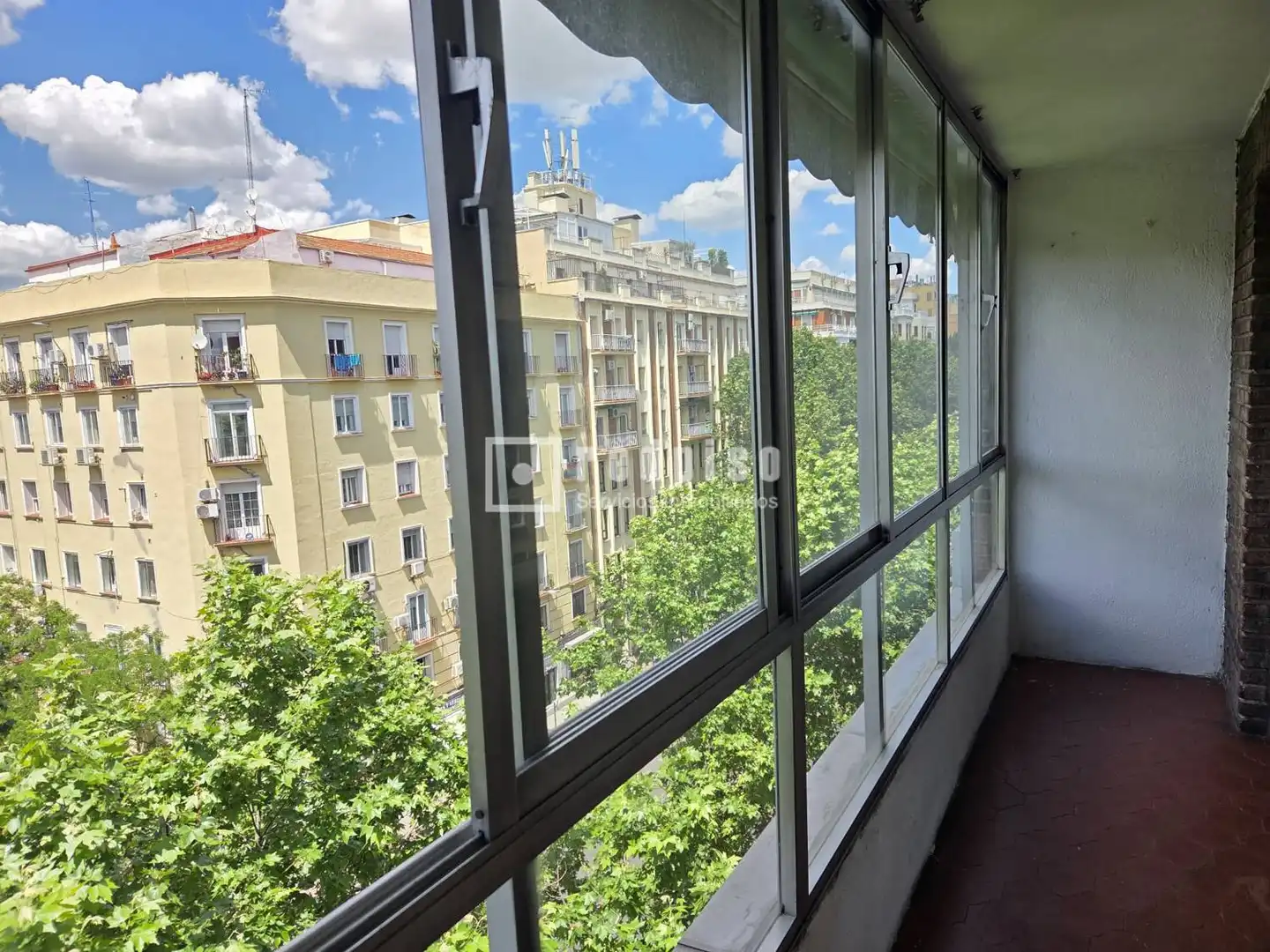 Exterior view of Flat for sale in Madrid  with Heating, Private garden and Parquet flooring