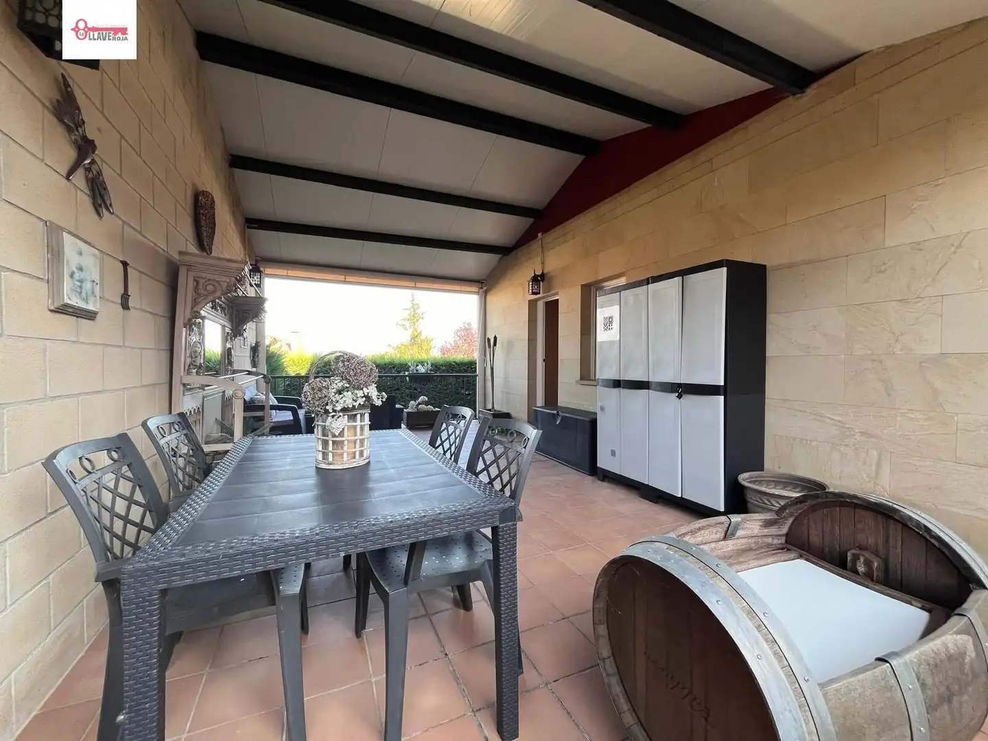 Terraza de Casa adosada en venta en Cardeñajimeno con Calefacción, Jardín privado y Parquet