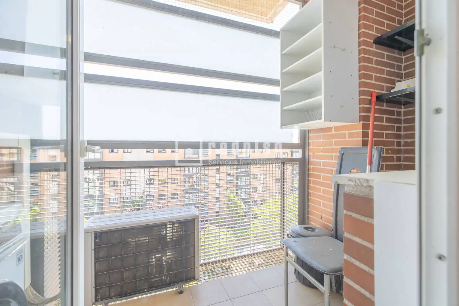 Balcony of Flat for sale in Madrid  with Air Conditioner, Heating and Private garden