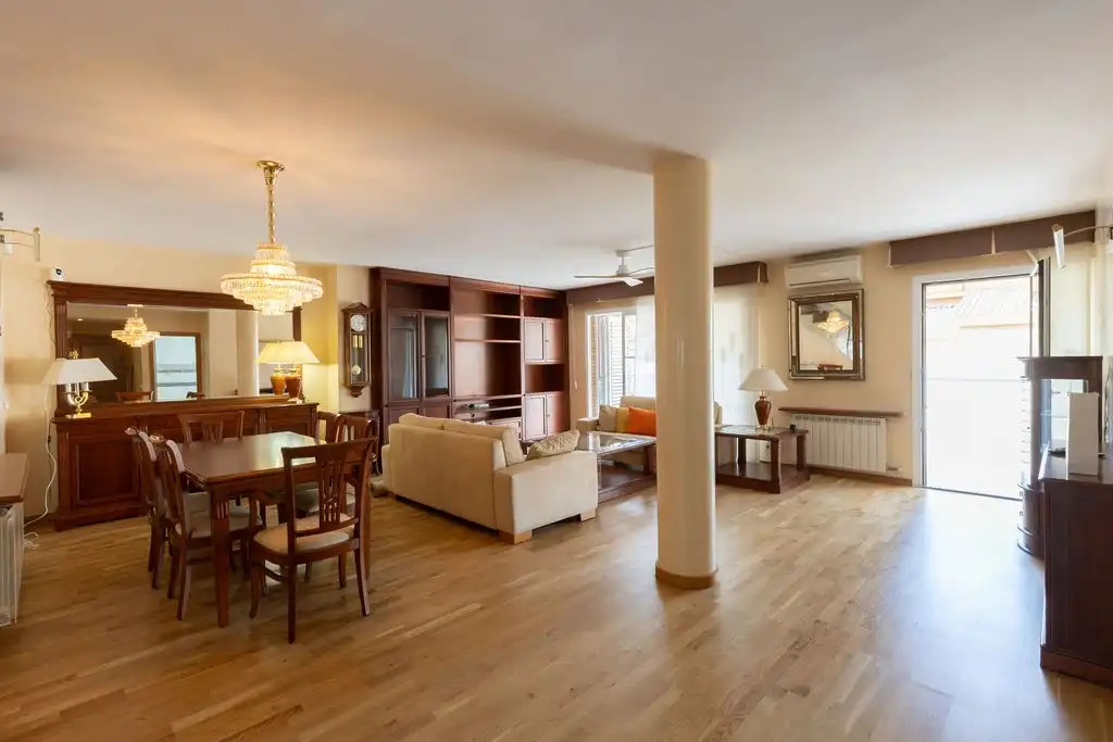 Wohnzimmer von Wohnung zur Miete in Sant Andreu de Llavaneres mit Schwimmbad