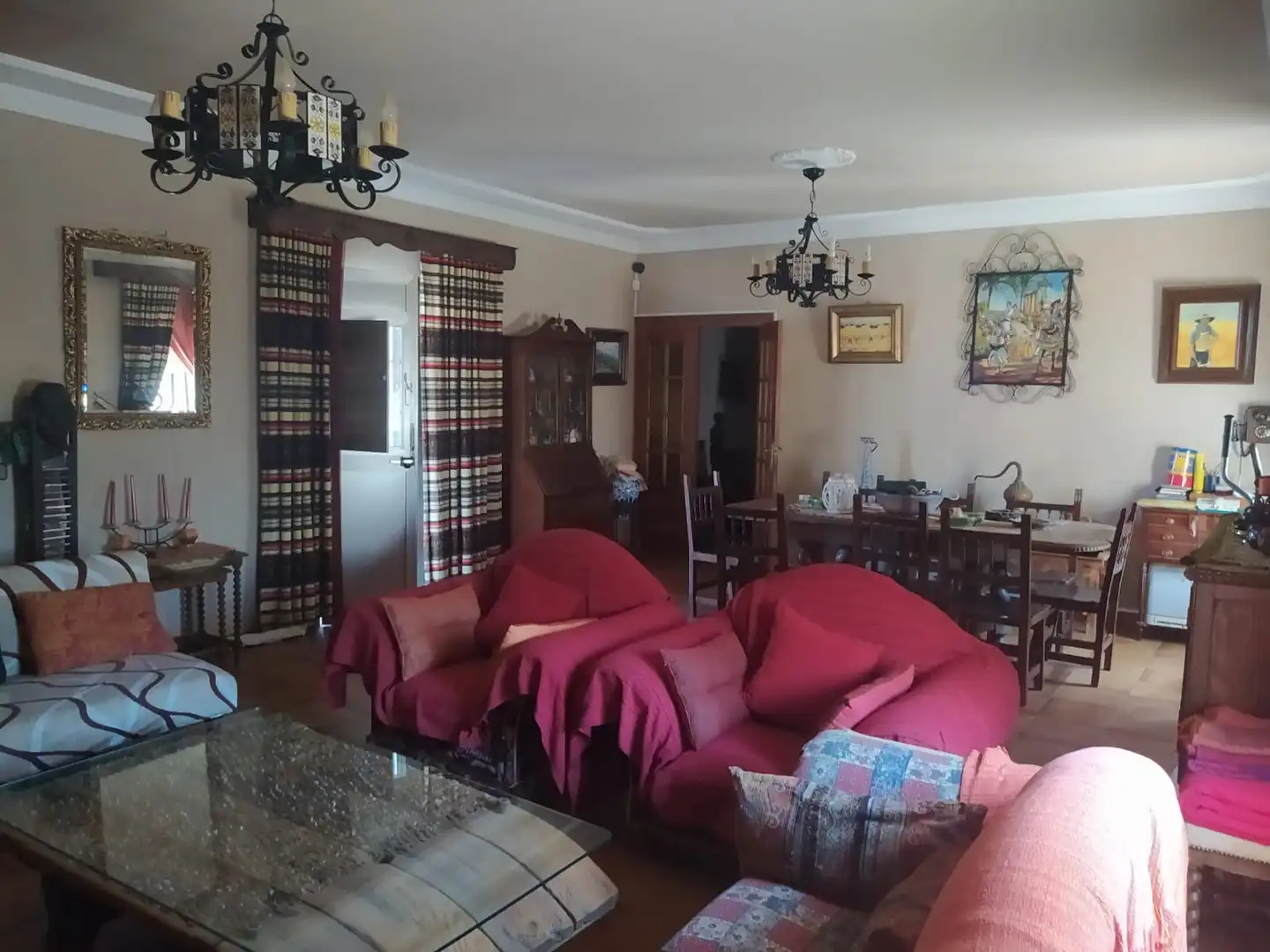 Living room of Houses for sale in Talarrubias  with Air Conditioner, Private garden and Storage room
