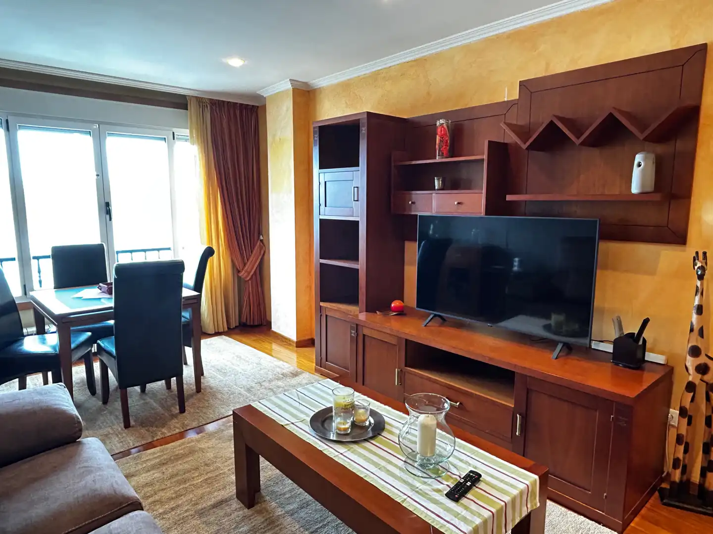Living room of Duplexes for sale in Cambados  with Heating, Parquet flooring and Terrace