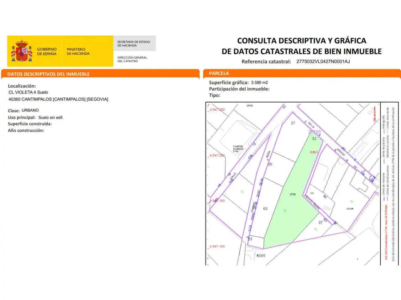 Residencial en venta en Cantimpalos