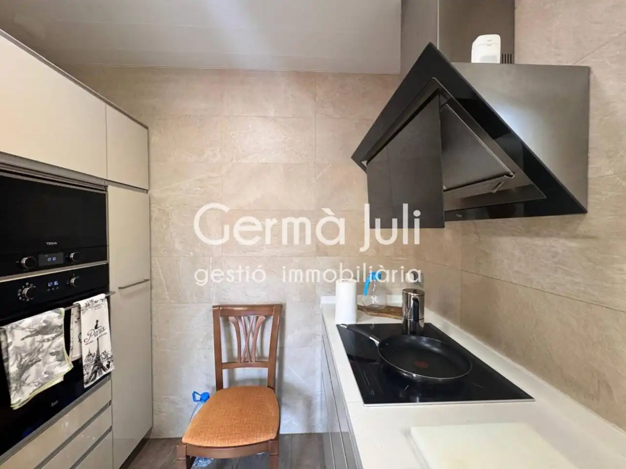Cocina de Piso en venta en Badalona con Aire acondicionado, Jardín privado y Terraza