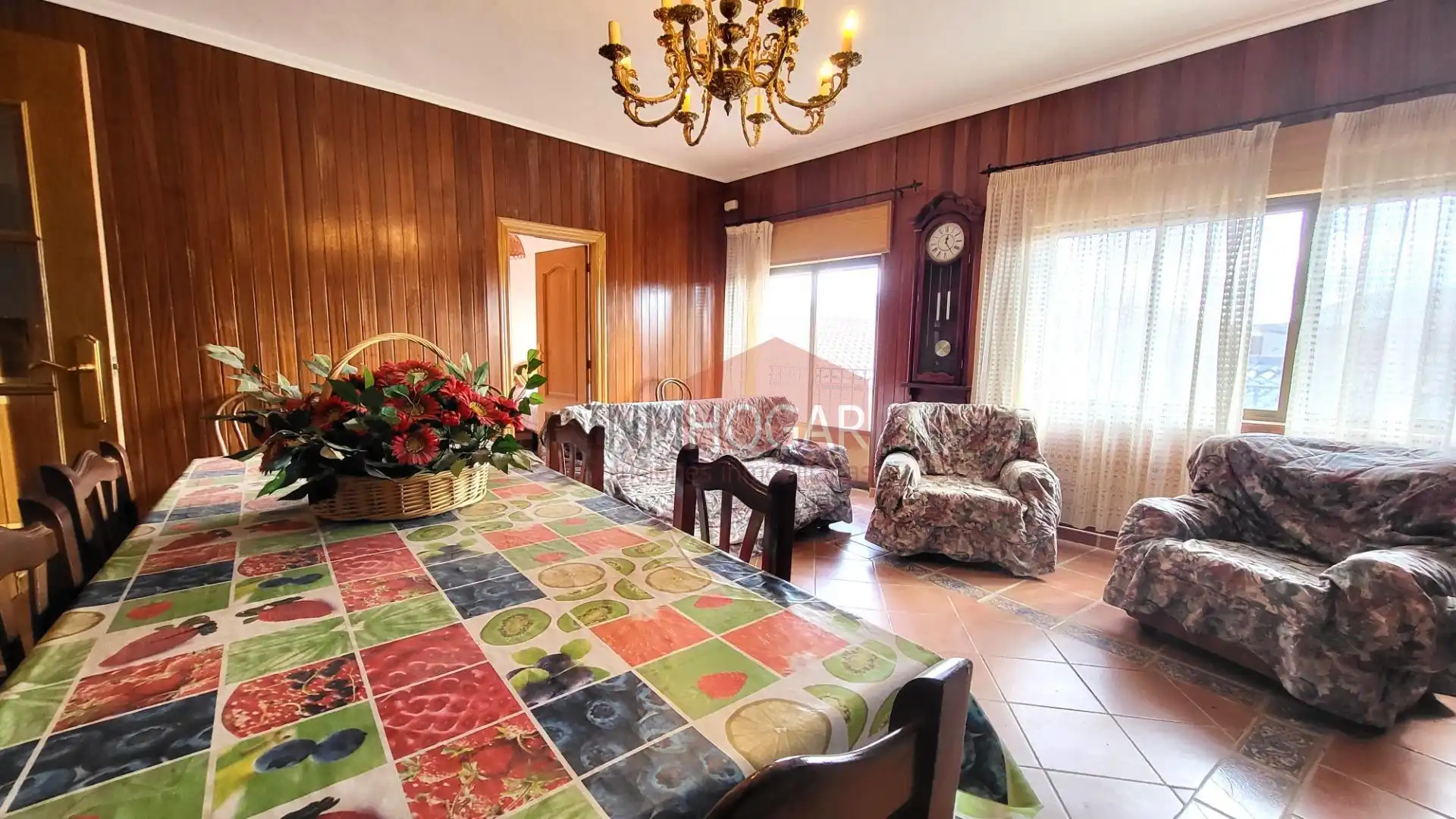 Sala de estar de Casa o chalet en venta en Aldeaseca de la Frontera con Terraza, Amueblado y Balcón