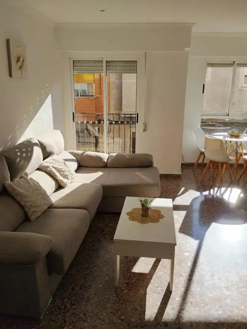 Sala d'estar de Pis en venda en Algemesí amb Aire condicionat, Terrassa i Moblat