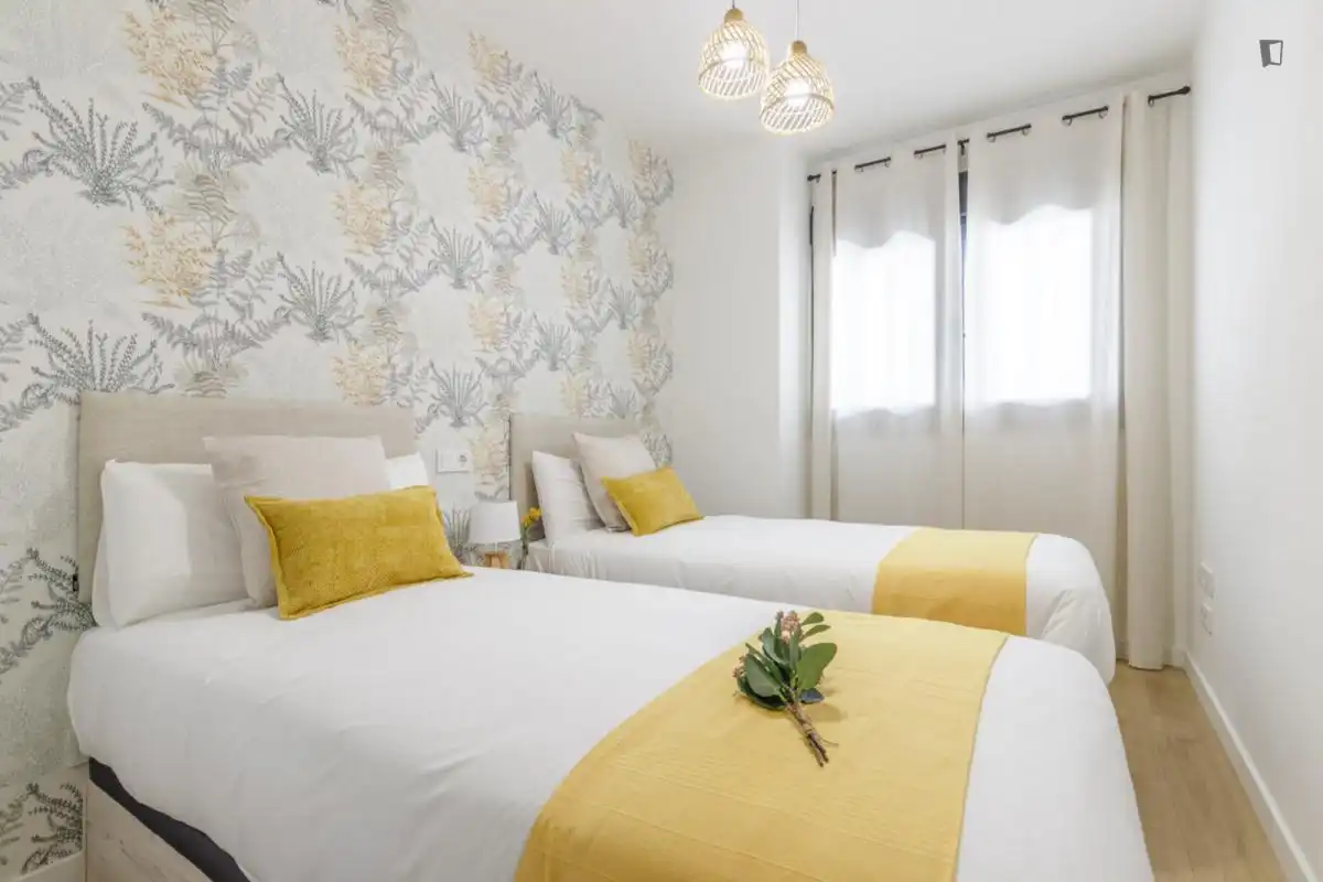 Bedroom of Apartments for rent in Málaga  with Air Conditioner, Furnished and Oven