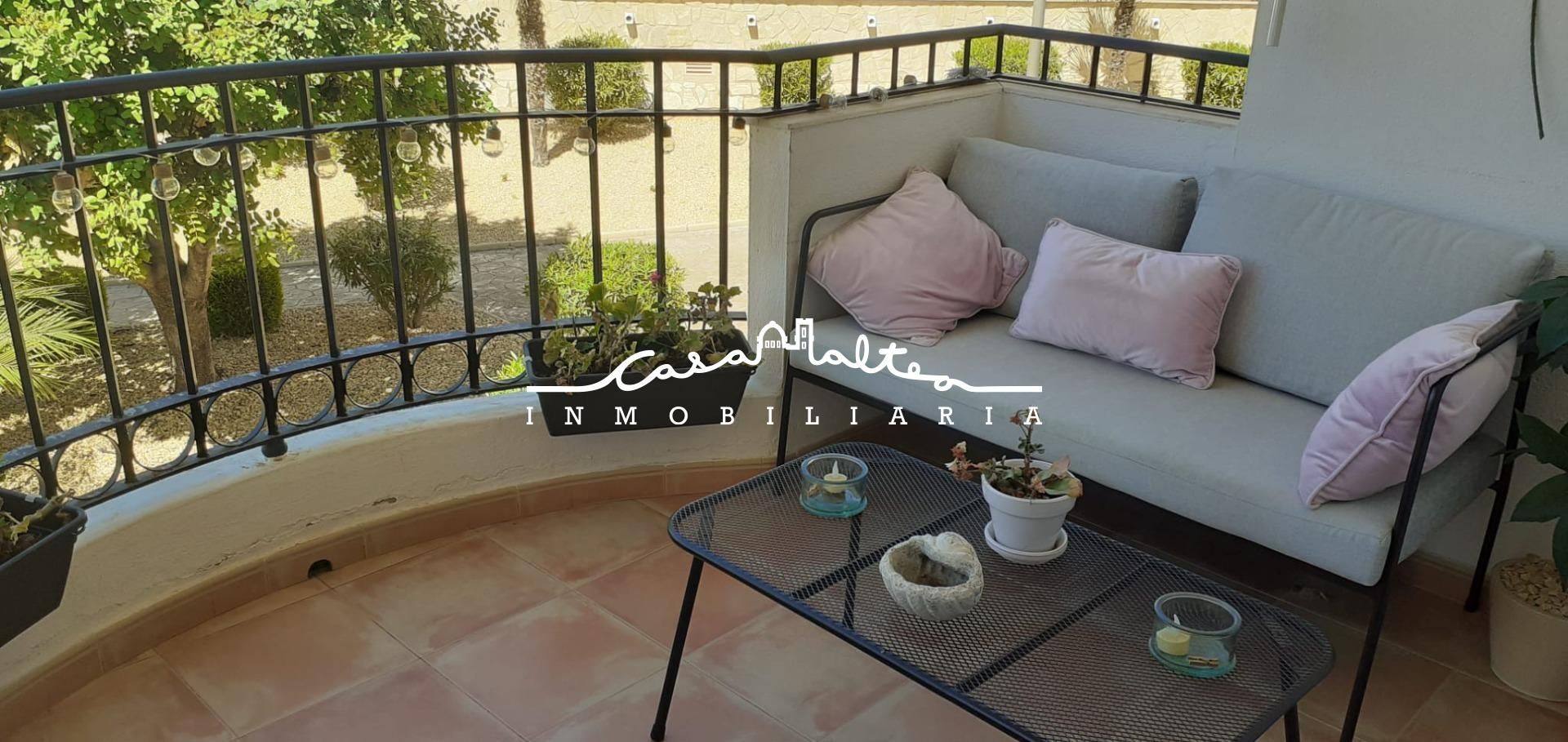 Terrace of Flat to rent in L'Alfàs del Pi  with Air Conditioner, Heating and Private garden
