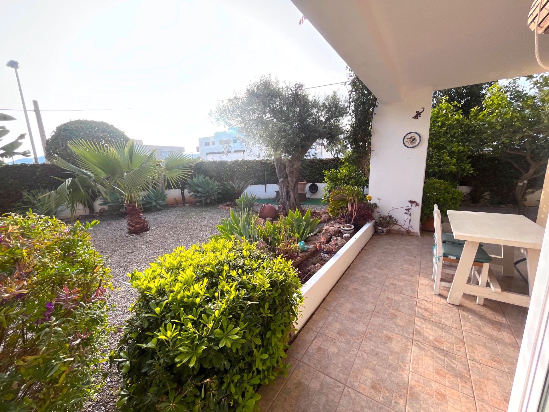 Terrassa de Apartament de lloguer en Santa Eulària des Riu amb Aire condicionat, Calefacció i Jardí privat