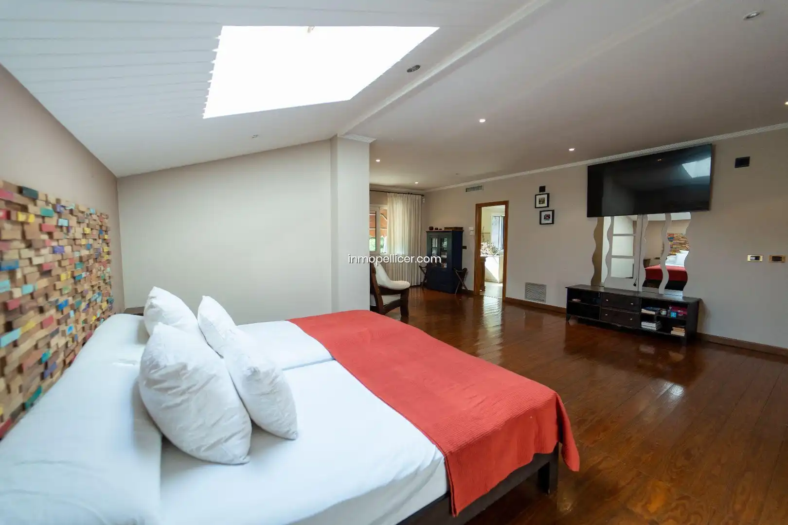 Schlafzimmer von Haus oder Chalet zum Verkauf in L'Alfàs del Pi mit Klimaanlage, Heizung und Privatgarten