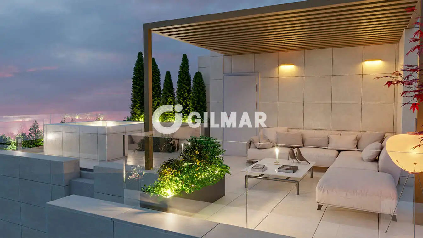 Terraza de Casa adosada en venta en Madrid con Calefacción, Jardín privado y Piscina