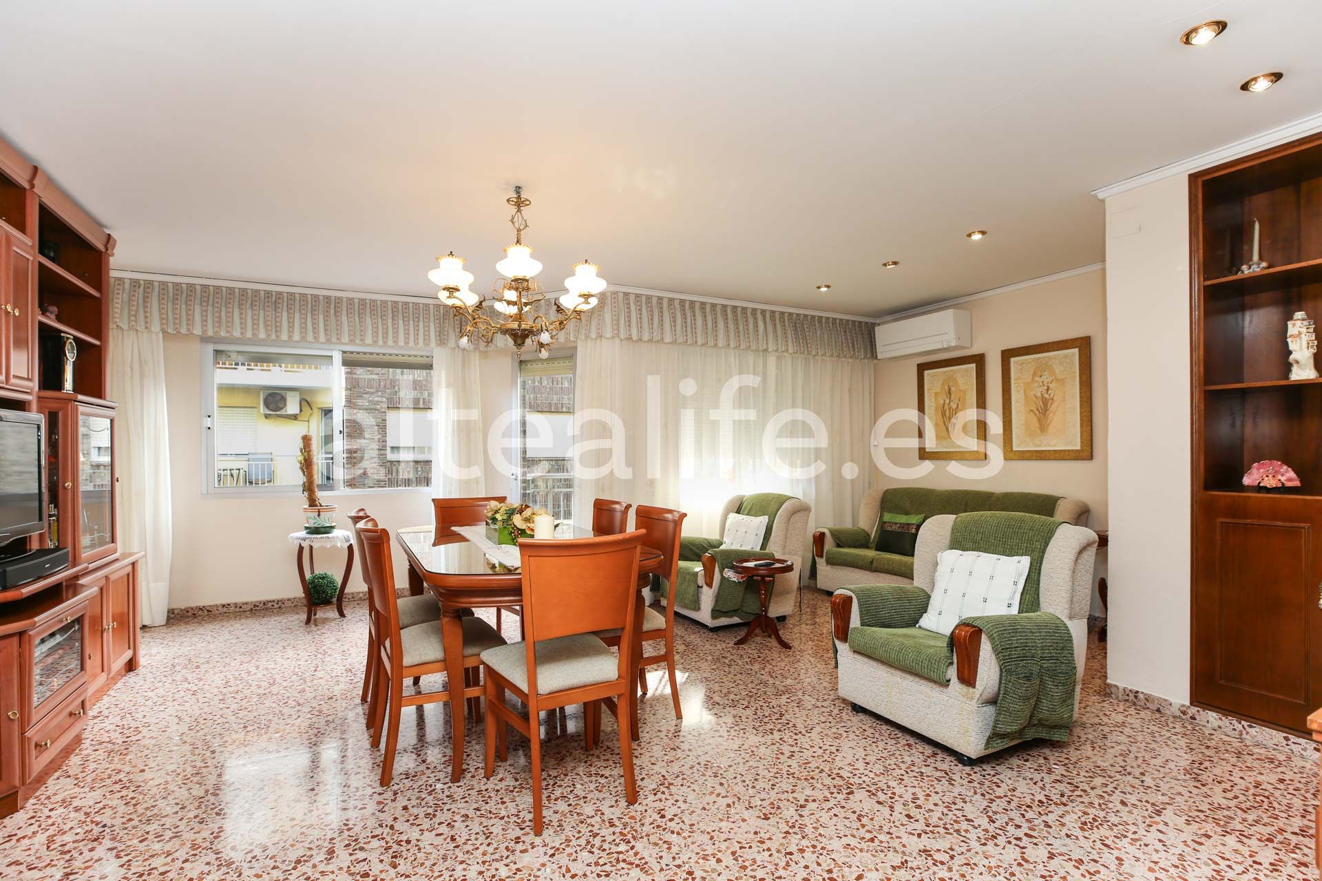 Living room of Apartment for sale in Gandia  with Air Conditioner and Balcony