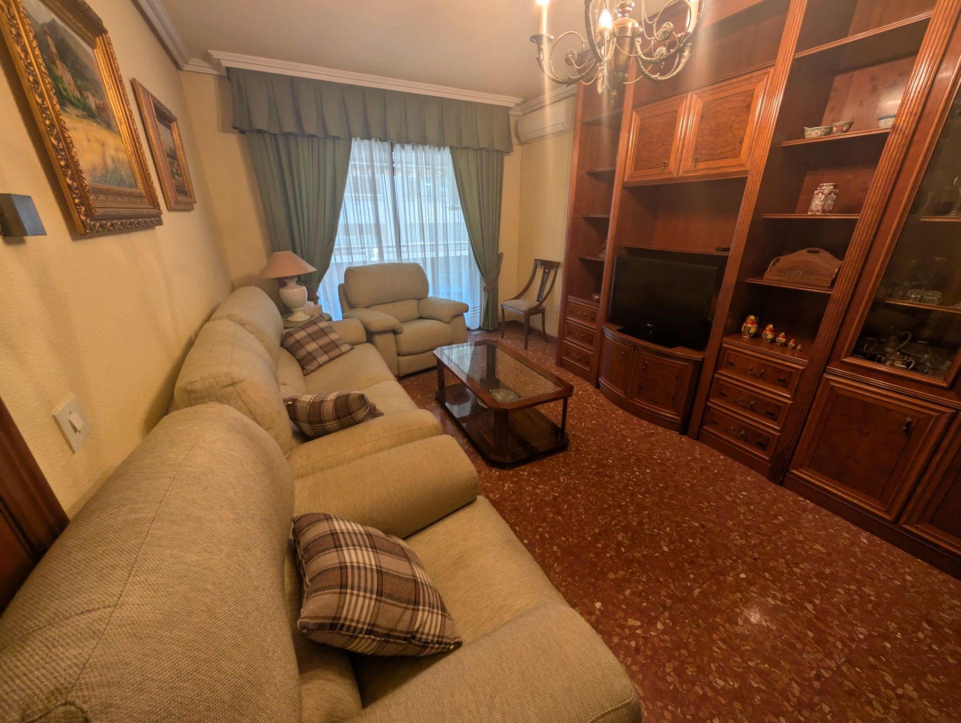Sala d'estar de Pis de lloguer en Ciudad Real Capital amb Aire condicionat, Calefacció i Moblat