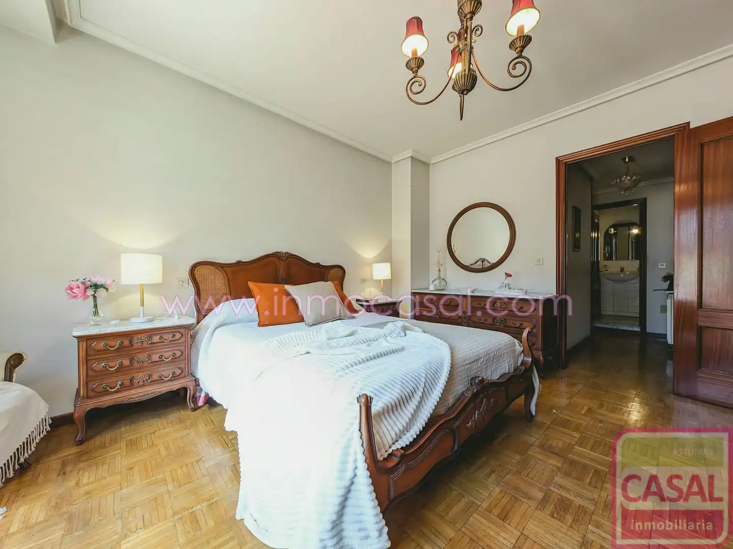 Bedroom of Flat for sale in Mieres (Asturias)  with Heating, Terrace and Furnished