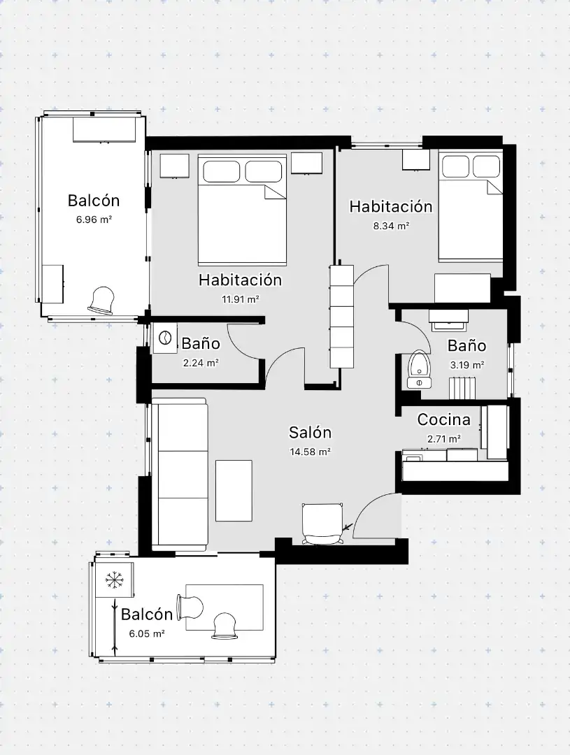 Wohnung zum Verkauf in Benalmádena mit Gemeinschaftspool