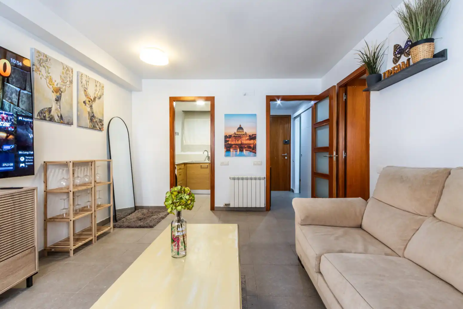 Wohnzimmer von Wohnung zum Verkauf in Terrassa mit Heizung und Privatgarten