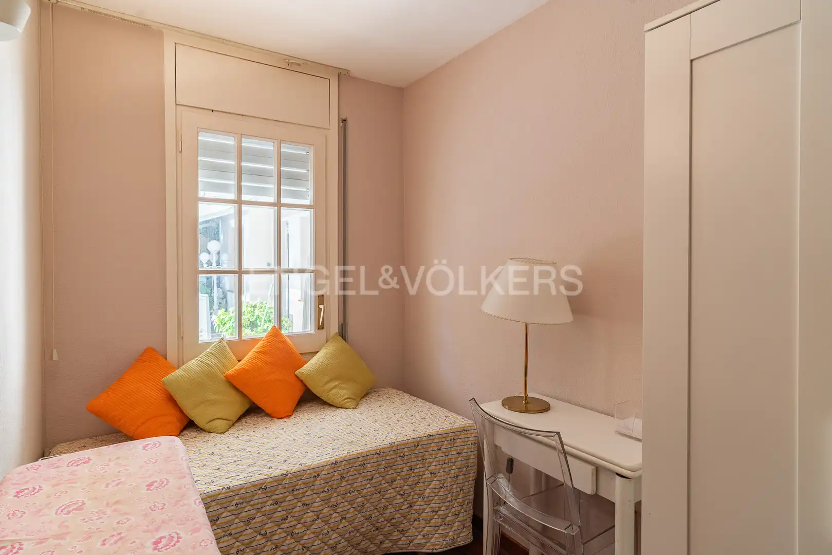 Bedroom of Flat for rent in Caldes d'Estrac  with Air Conditioner, Heating and Private garden