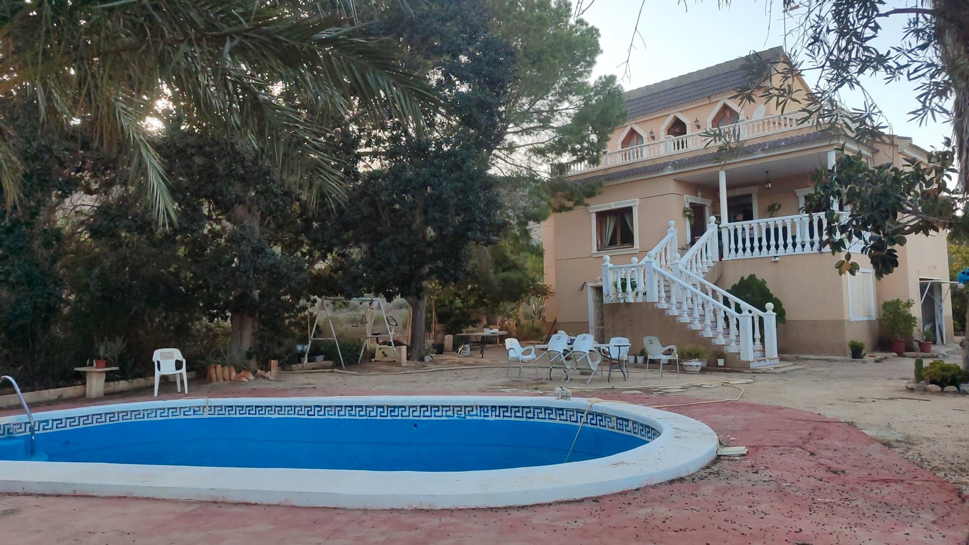 Swimming pool of Country house for sale in Orihuela  with Furnished