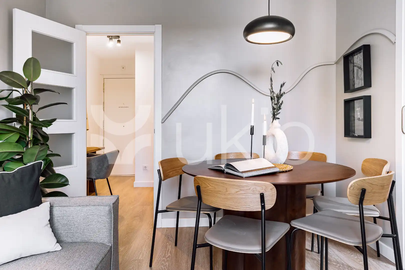 Menjador de Apartament de lloguer en Madrid amb Aire condicionat, Calefacció i Terrassa
