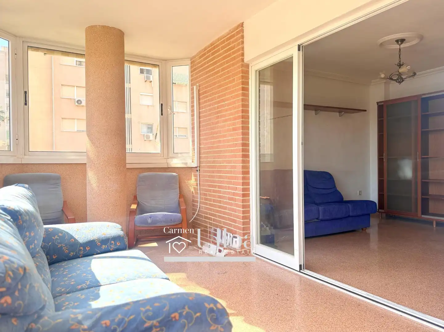 Terraza de Apartamento en venta en Alicante / Alacant con Jardín privado y Piscina comunitaria