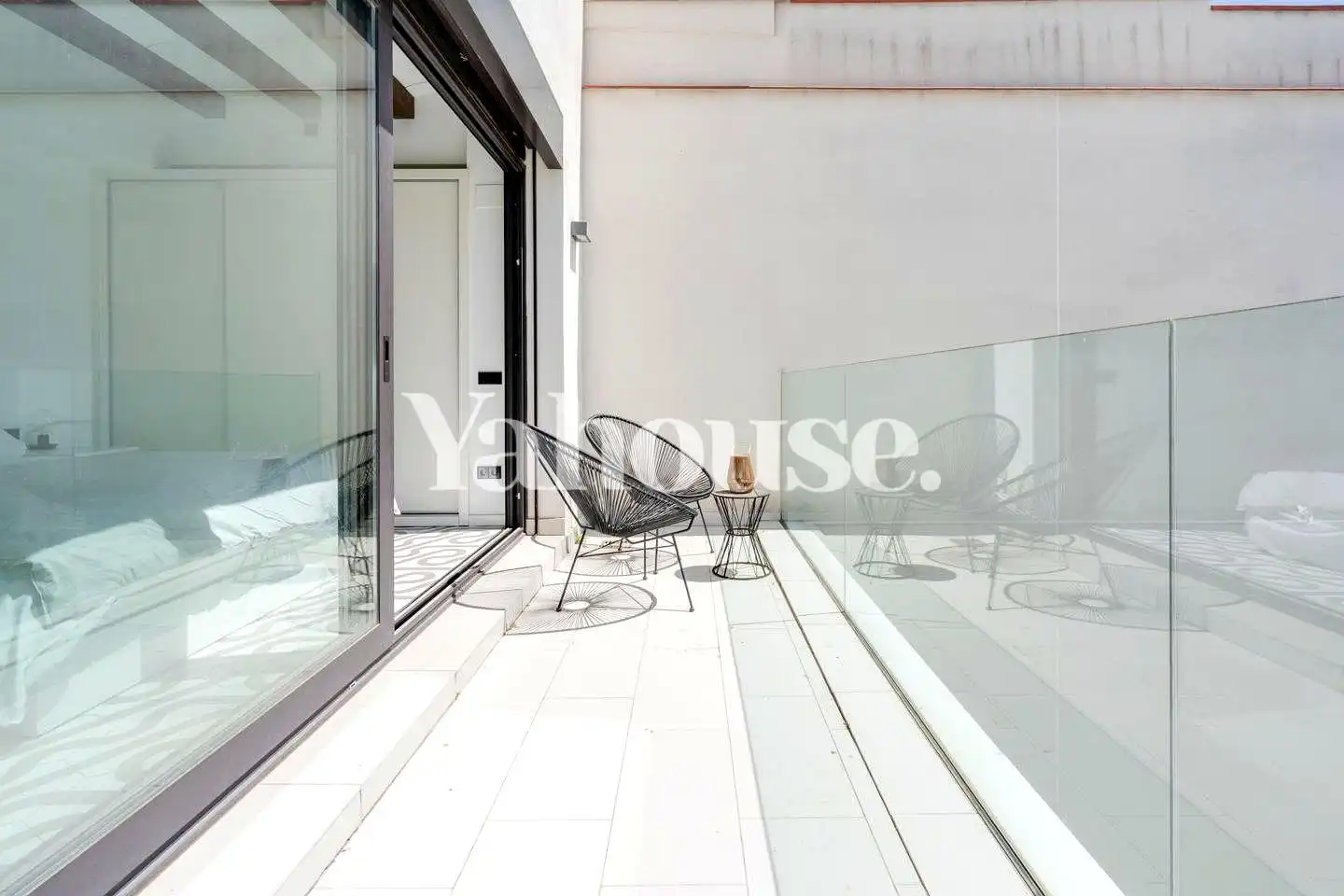 Terrace of Flat for rent in Barcelona  with Air Conditioner, Heating and Parquet flooring