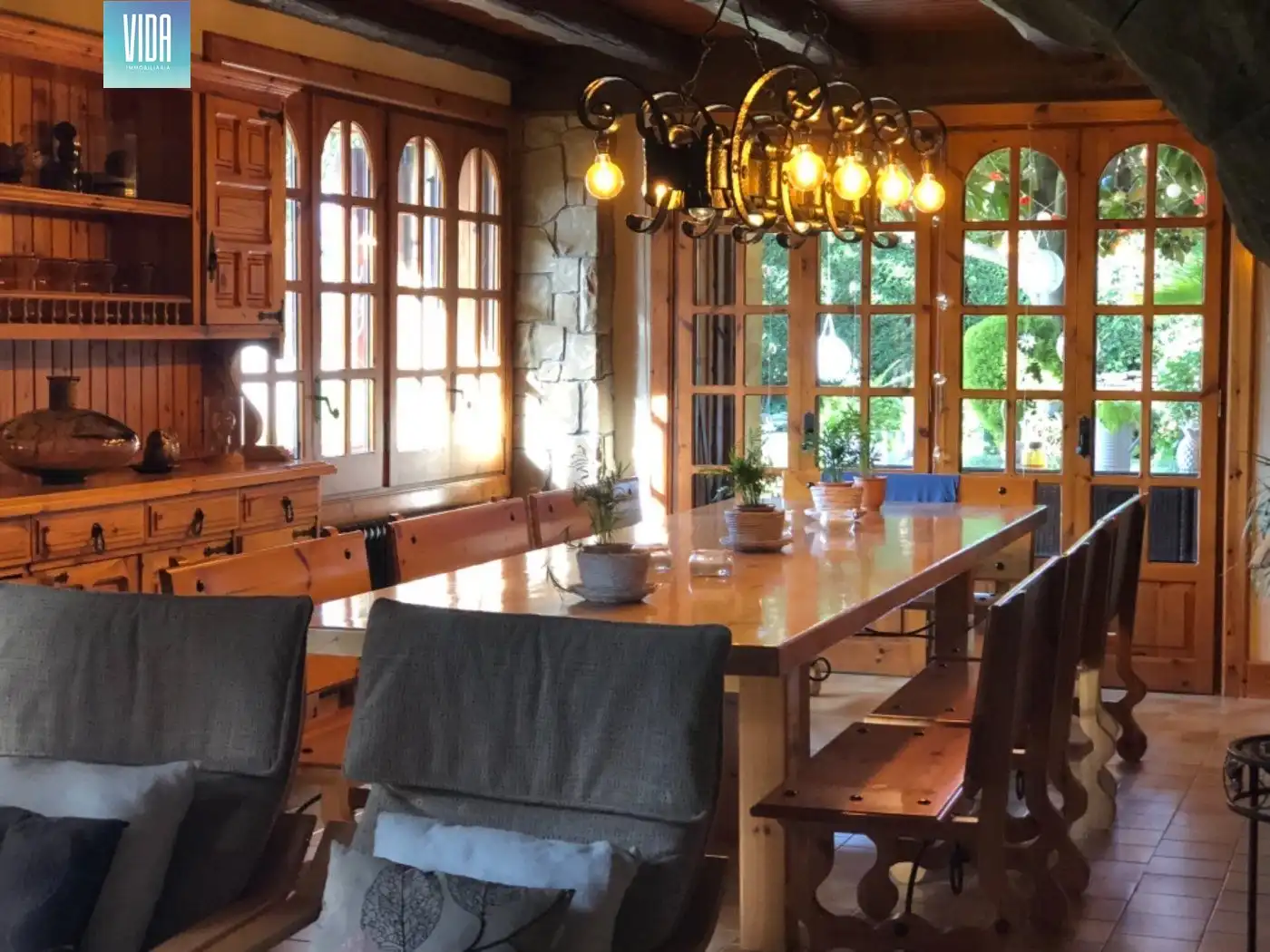 Dining room of Houses for sale in Calders  with Air Conditioner, Heating and Private garden