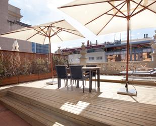 Terrace of Attic to rent in  Barcelona Capital  with Air Conditioner, Heating and Parquet flooring