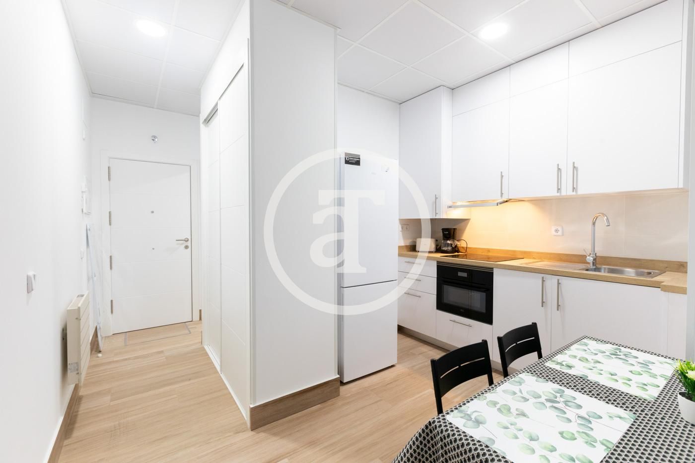 Cuina de Estudi de lloguer en  Madrid Capital amb Calefacció, Moblat i Forn