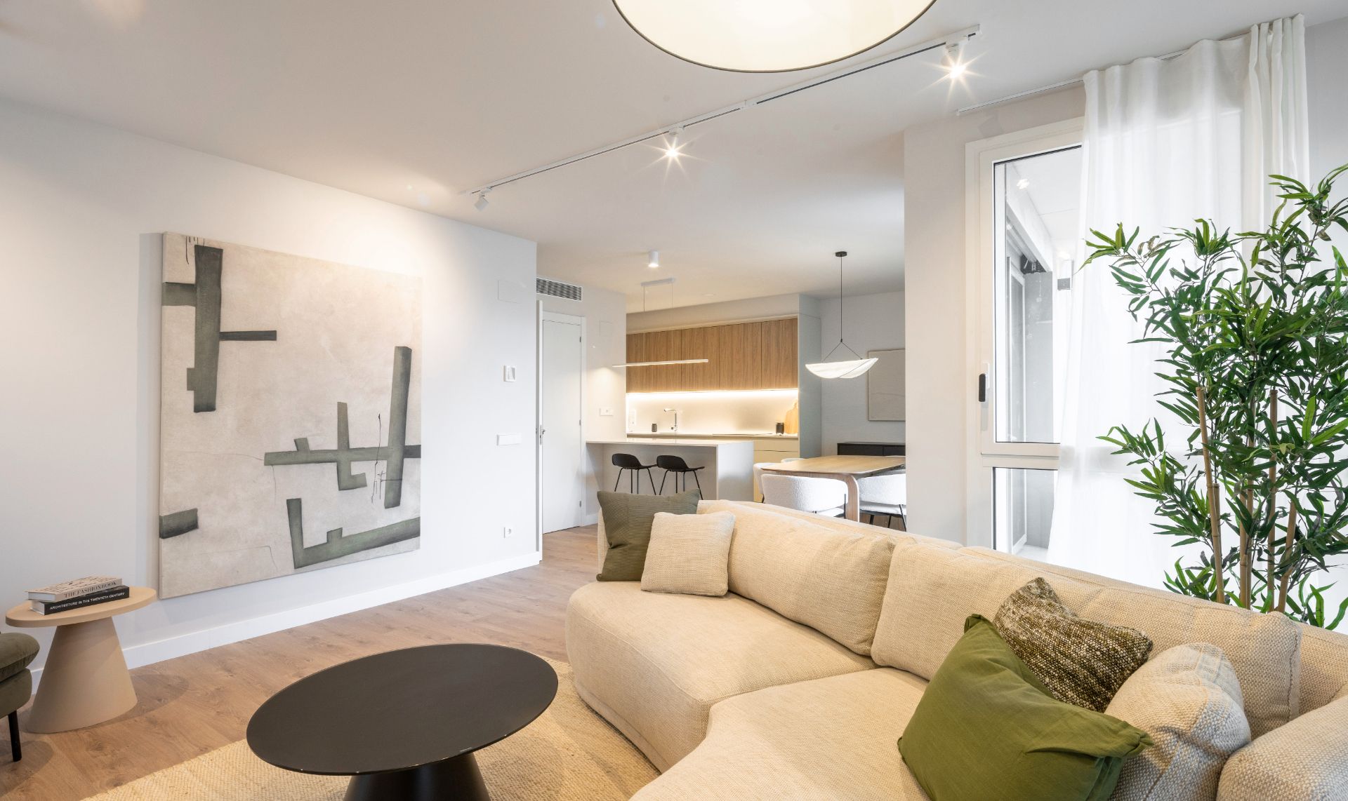 Sala de estar de Dúplex en venta en Tiana con Aire acondicionado, Calefacción y Parquet