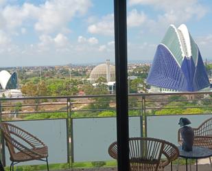 Terrassa de Apartament de lloguer en  Valencia Capital amb Aire condicionat, Calefacció i Moblat