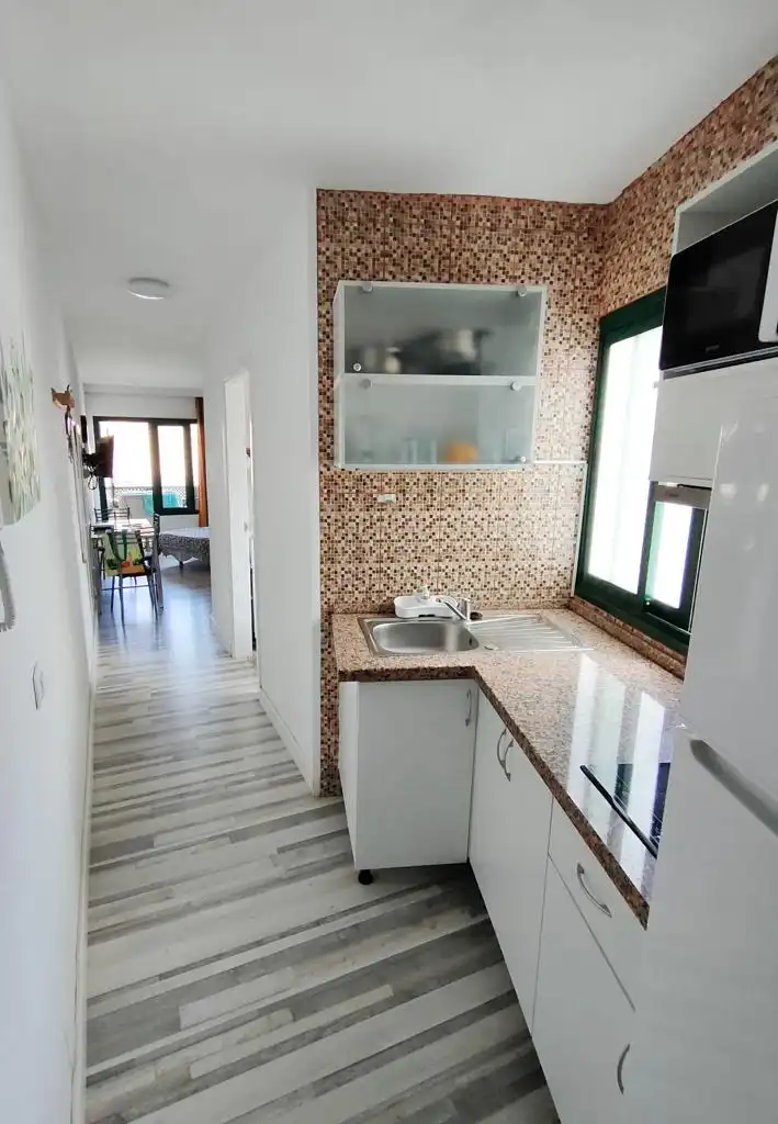 Kitchen of Study for rent in Puerto de la Cruz  with Furnished, Balcony and Community pool