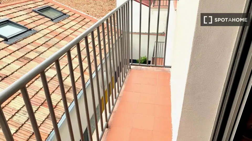 Balcony of Flat for rent in Madrid  with Air Conditioner, Heating and Furnished
