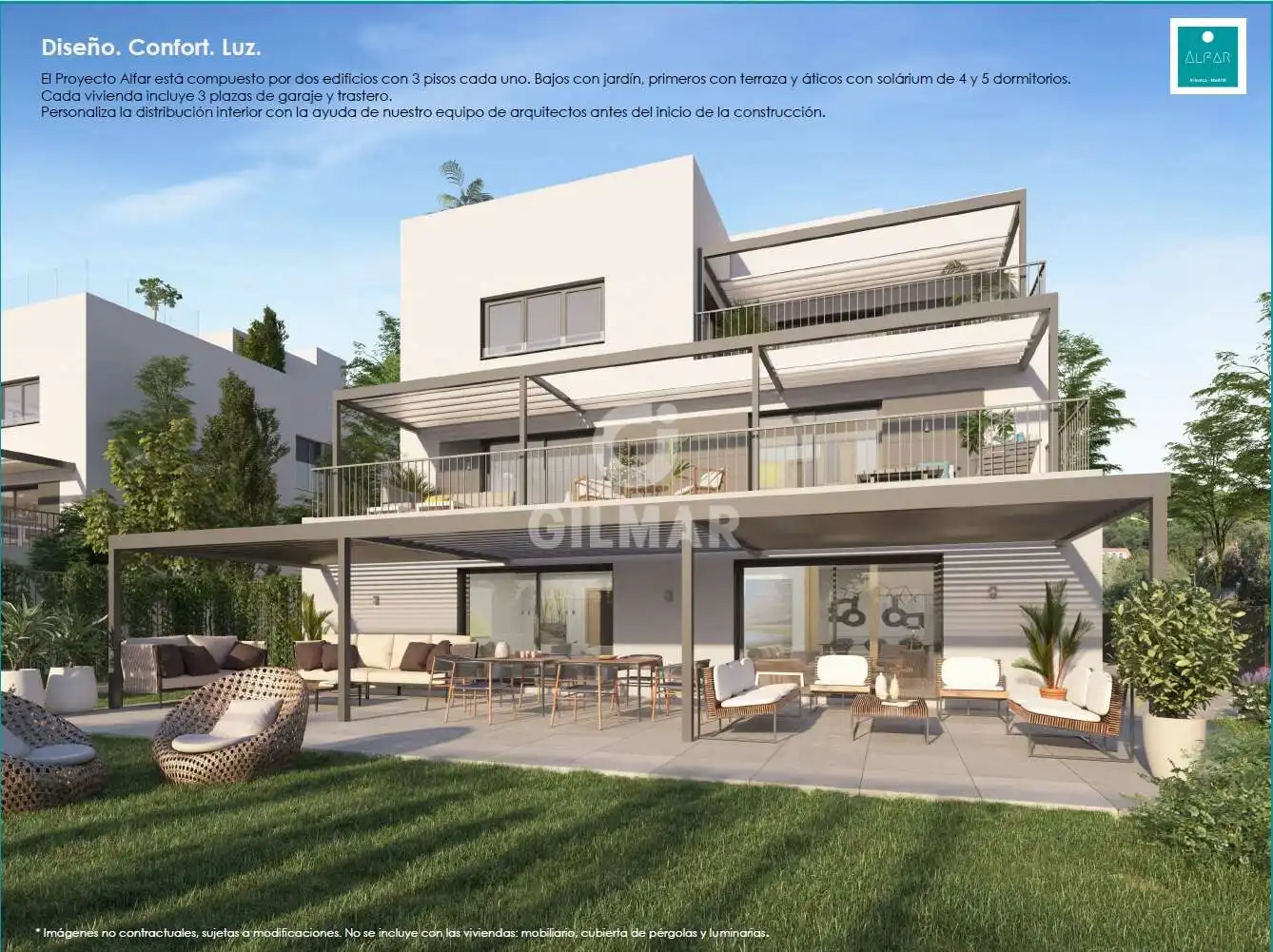 Terrasse von Maisonette zum Verkauf in Madrid mit Heizung, Privatgarten und Abstellraum