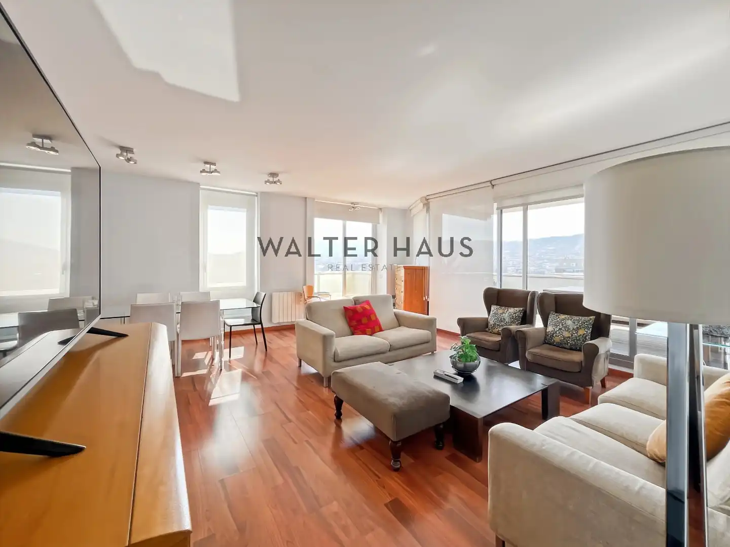 Wohnzimmer von Wohnung zur Miete in Barcelona mit Klimaanlage, Heizung und Möbliert