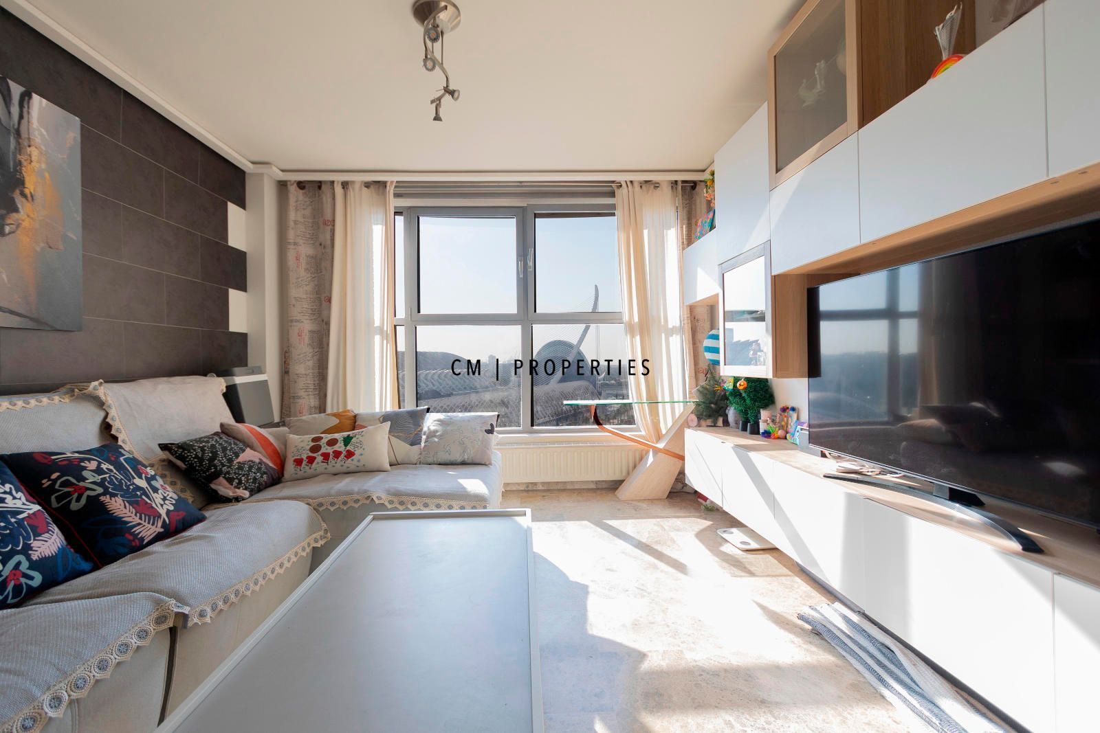 Sala de estar de Piso en venta en  Valencia Capital con Aire acondicionado, Calefacción y Piscina