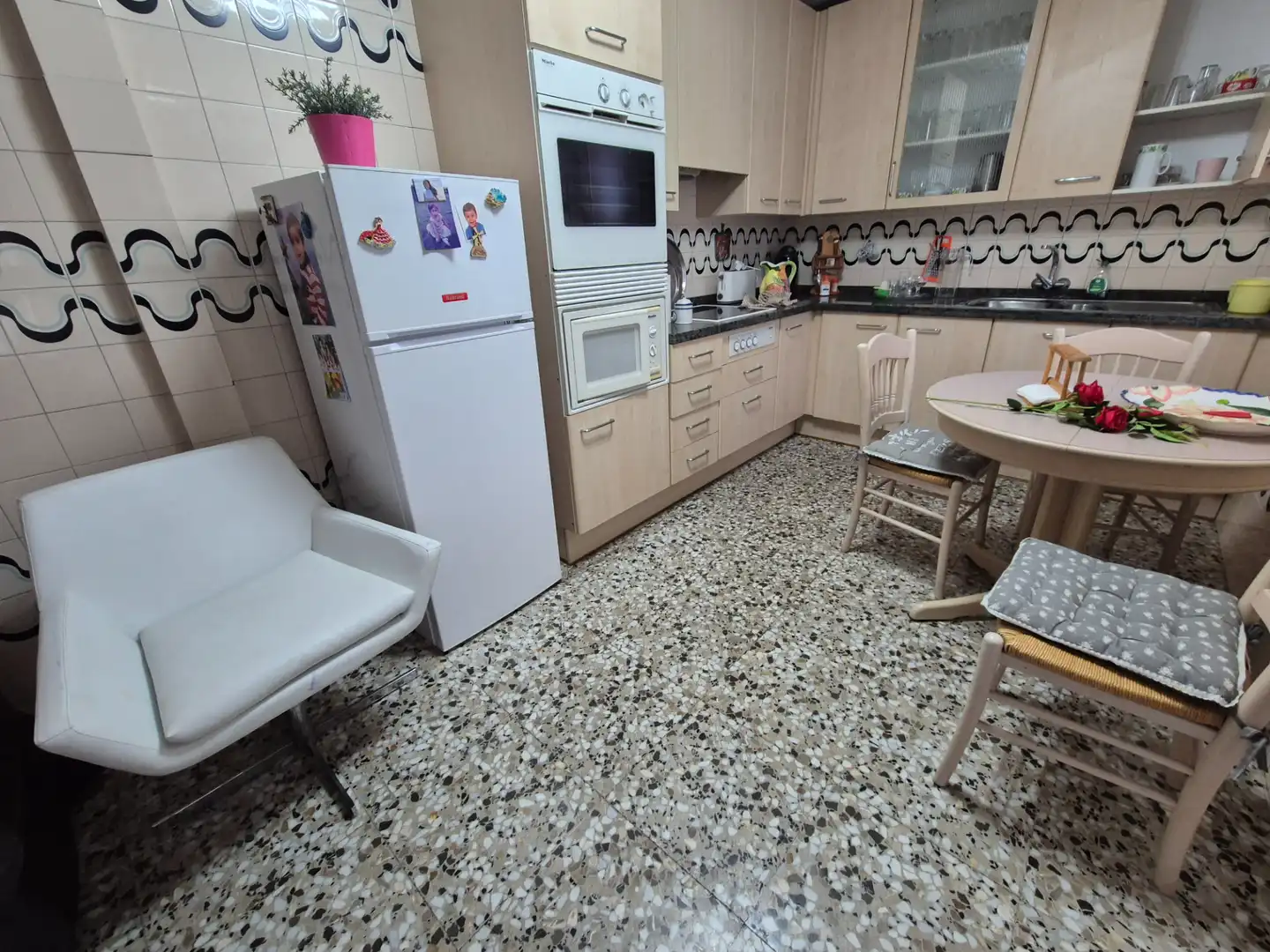 Küche von Wohnung zur Miete in Elche / Elx mit Klimaanlage, Möbliert und Ofen
