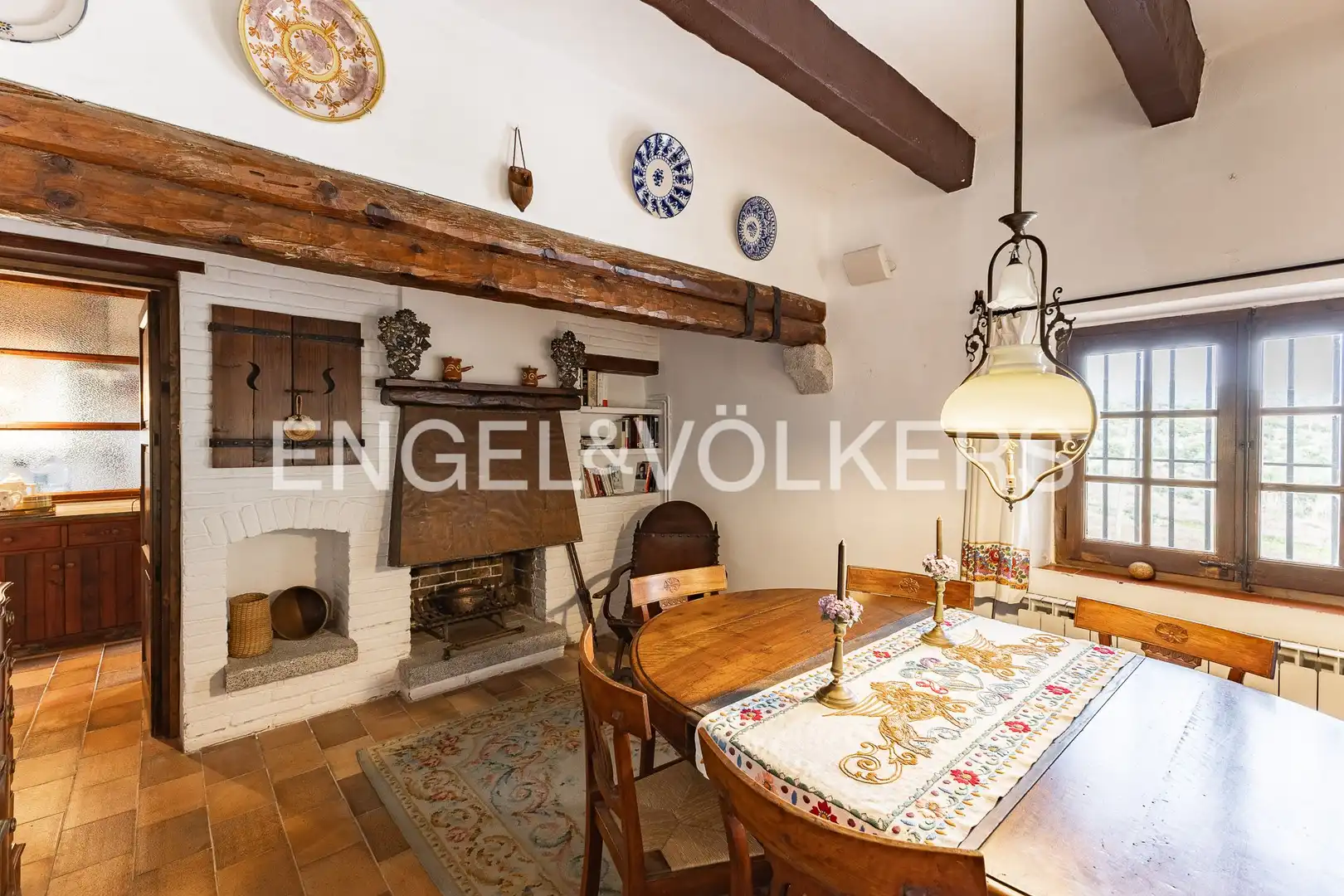 Esszimmer von Country house zum Verkauf in Mataró mit Heizung, Privatgarten und Terrasse