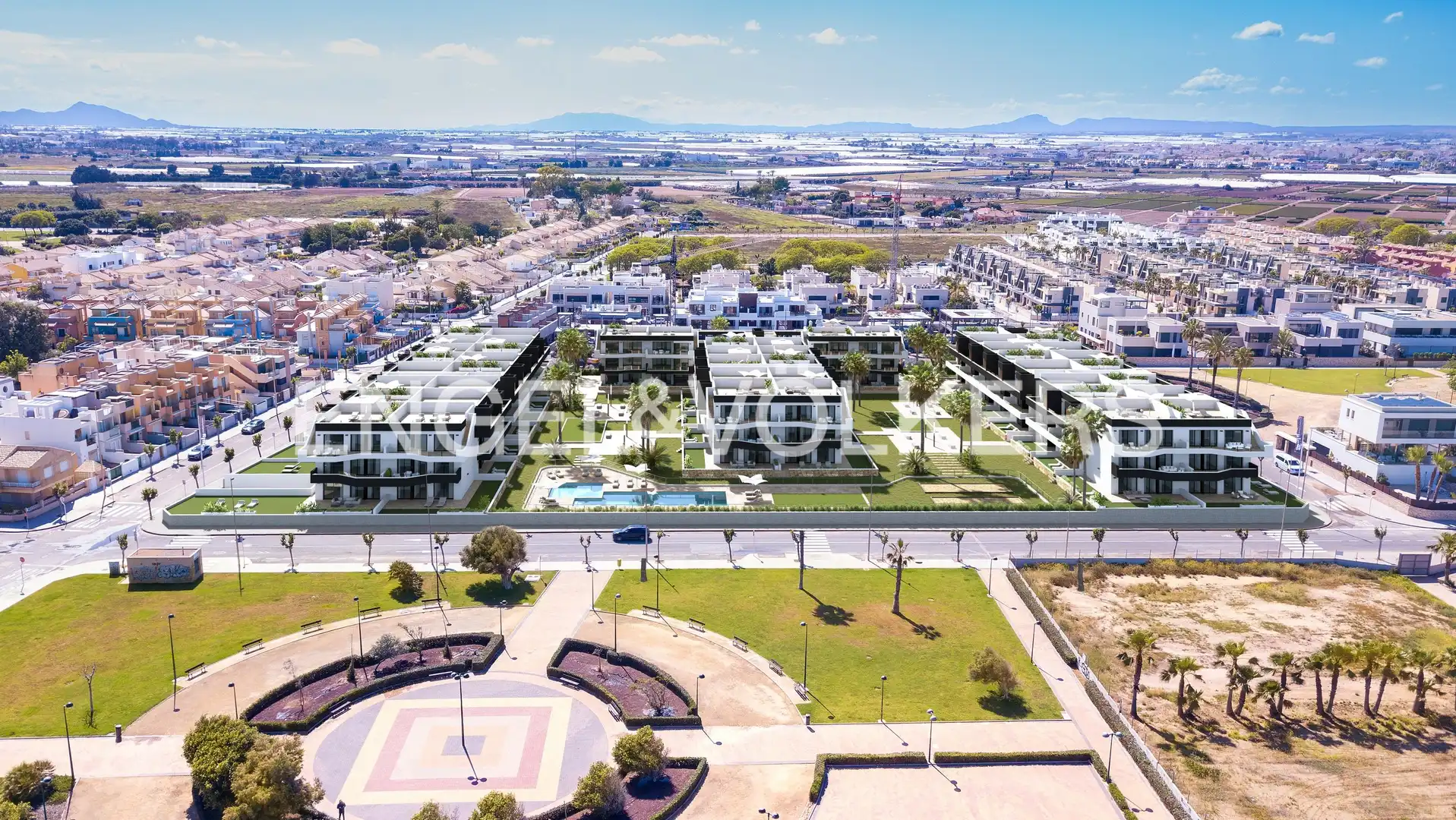 Exterior view of Flat for sale in Pilar de la Horadada  with Air Conditioner, Heating and Private garden