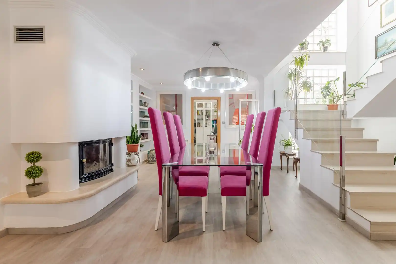 Comedor de Casa adosada en venta en Sagunto / Sagunt con Aire acondicionado, Calefacción y Terraza