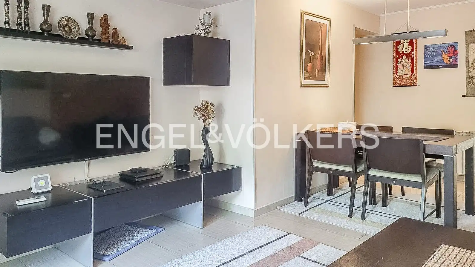 Living room of Flat for rent in Gavà  with Air Conditioner, Heating and Swimming Pool
