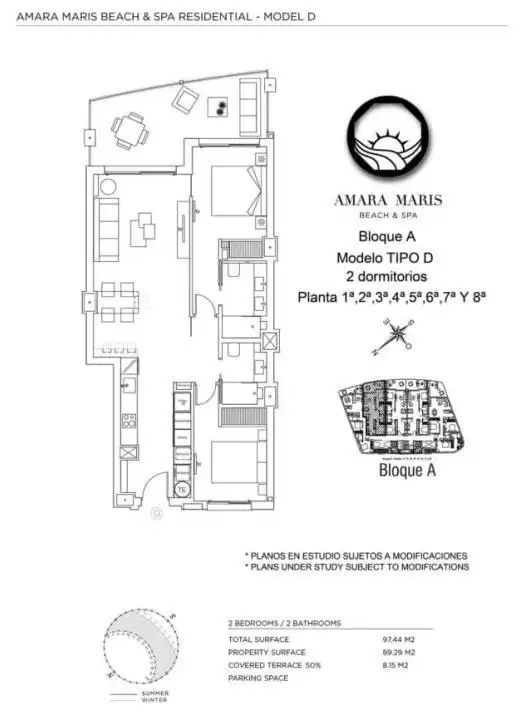 Apartament en venda en La Manga del Mar Menor amb Aire condicionat, Jardí privat i Terrassa