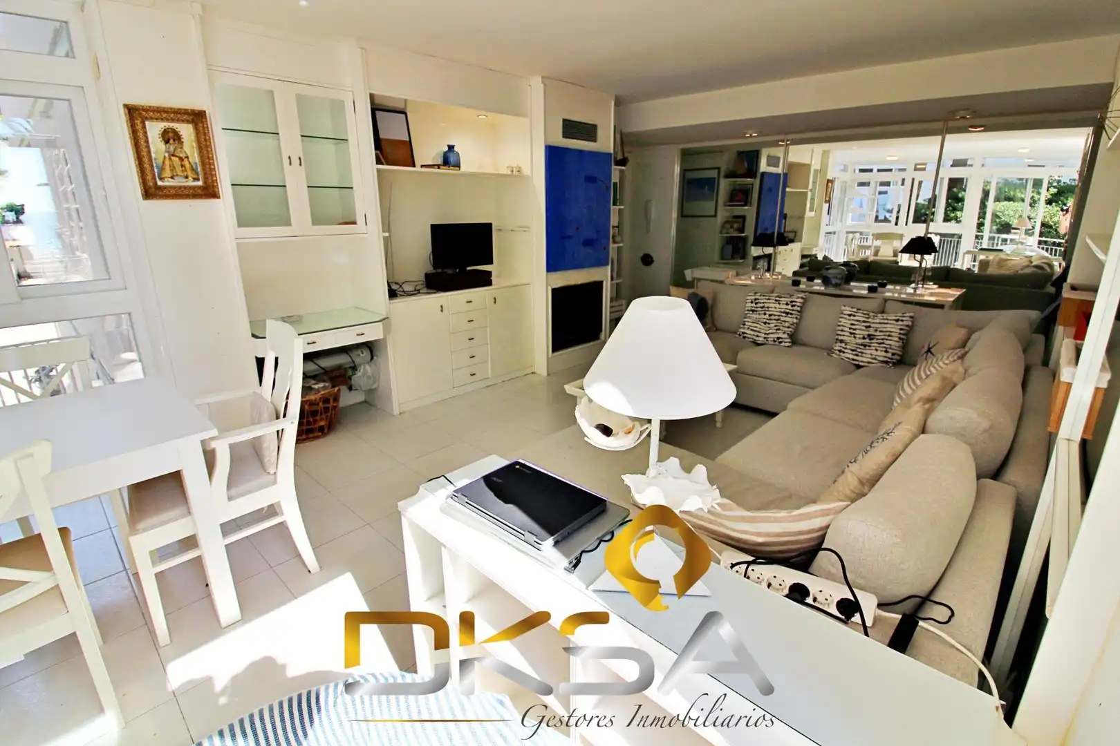 Living room of Flat for sale in Benicasim / Benicàssim  with Private garden, Terrace and Furnished