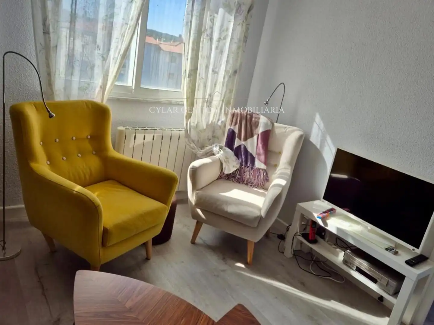 Wohnzimmer von Wohnung zum Verkauf in Terradillos mit Heizung, Parkett und Terrasse