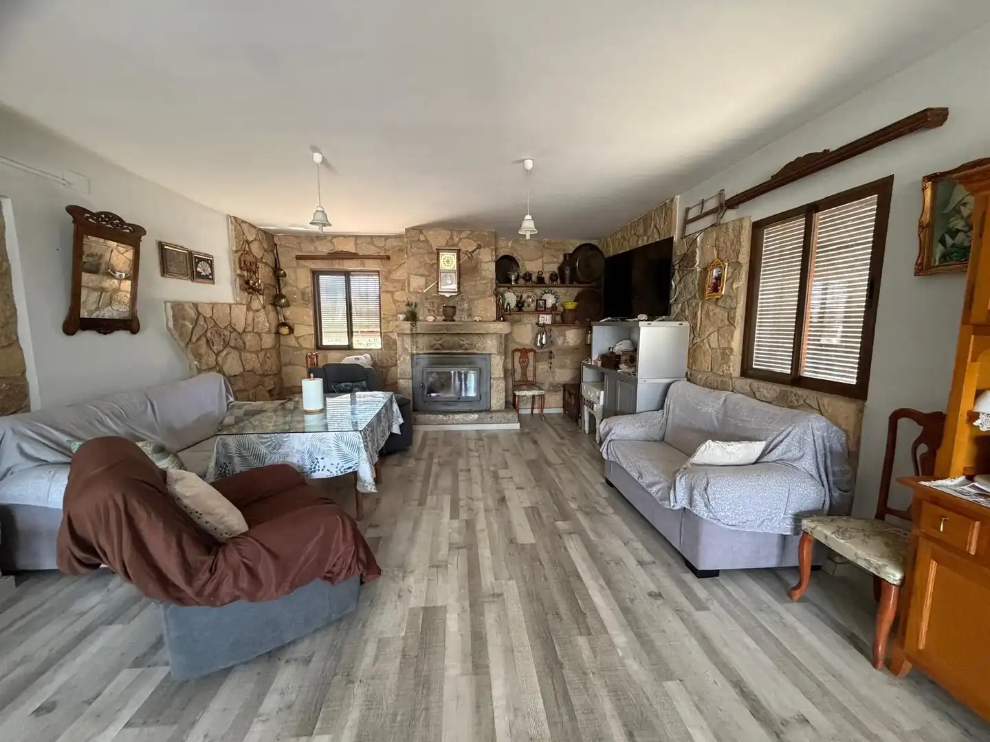 Sala de estar de Casa o chalet en venta en Casar de Cáceres con Aire acondicionado, Calefacción y Terraza