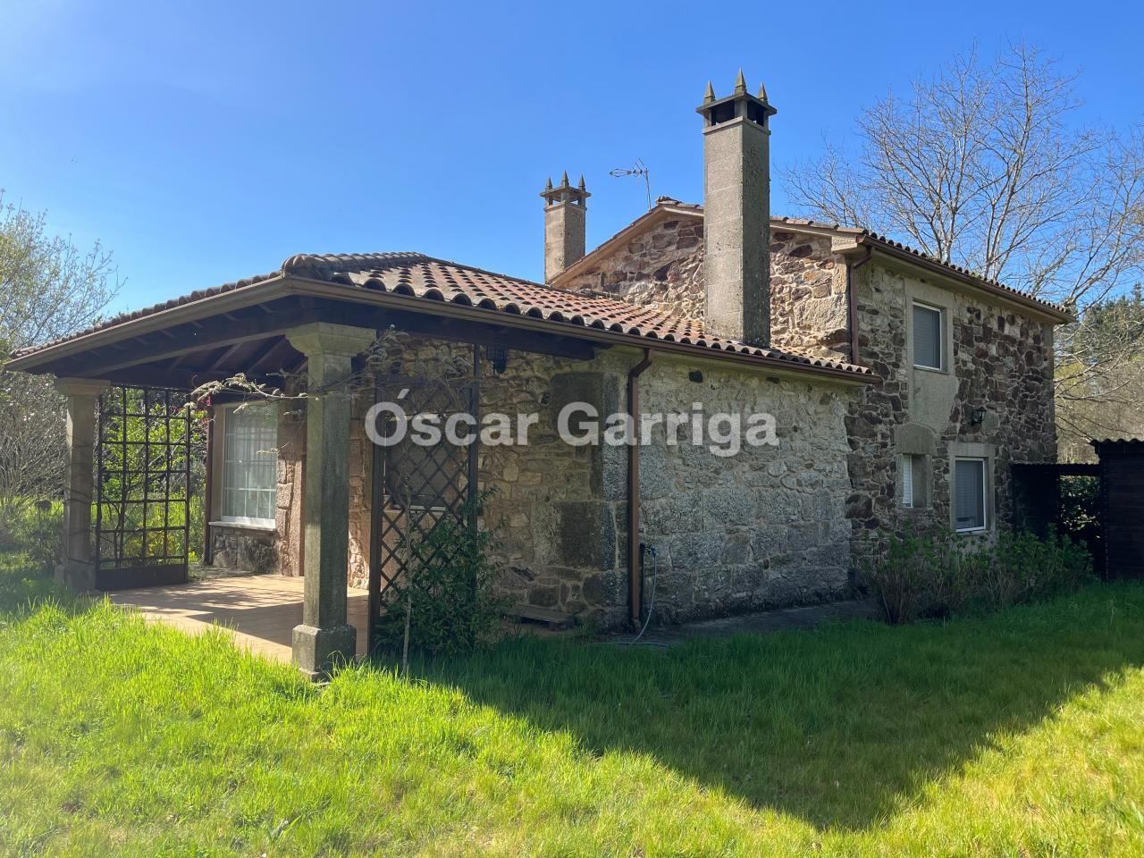Vista exterior de Casa o xalet en venda en Antas de Ulla amb Calefacció, Jardí privat i Terrassa