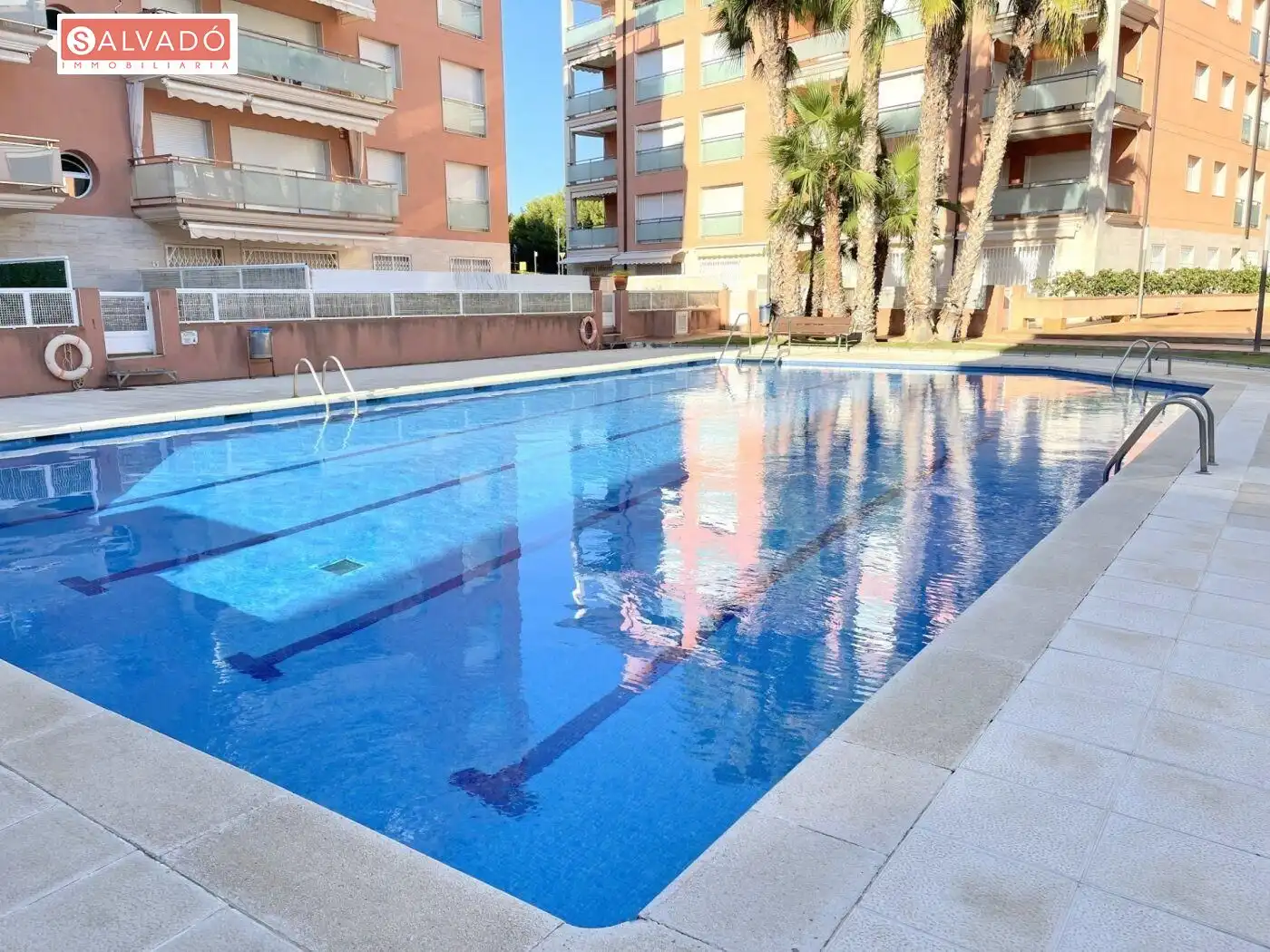 Swimming pool of Flat for rent in Calafell  with Air Conditioner, Heating and Private garden