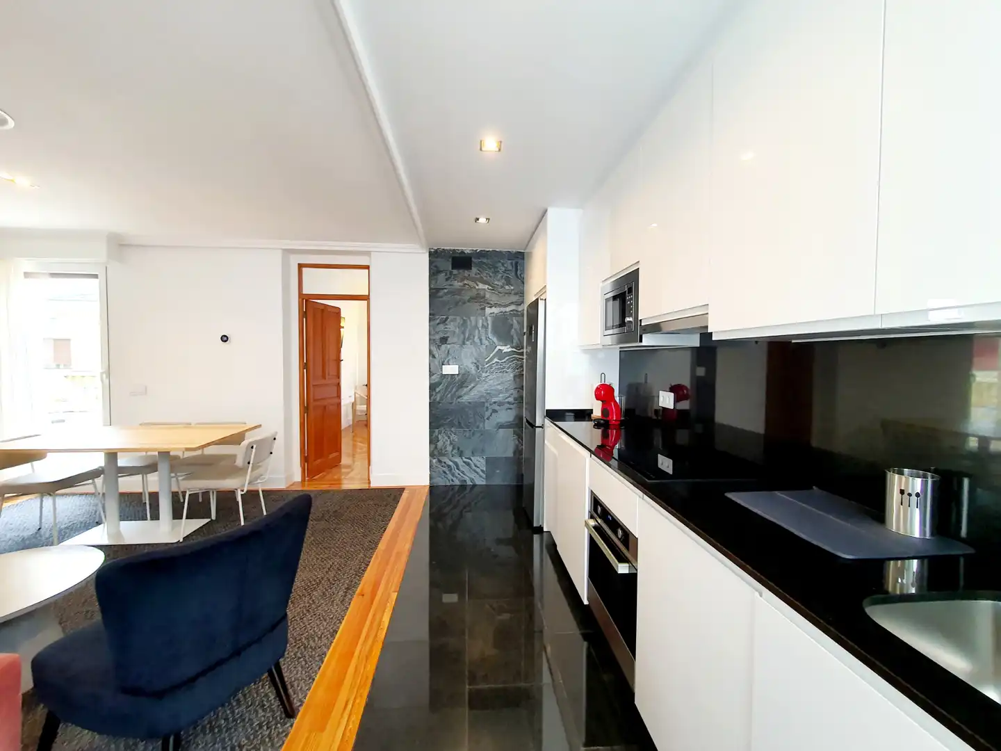 Kitchen of Attic for rent in Madrid  with Air Conditioner, Heating and Private garden